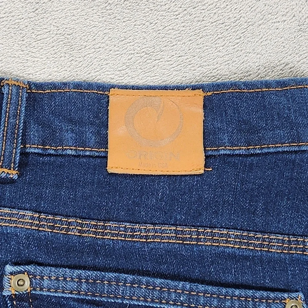 Origin‎ USA Boot Jeans Mens 36x28 Dark Wash Blue Regular Fit Bootcut Denim Pants